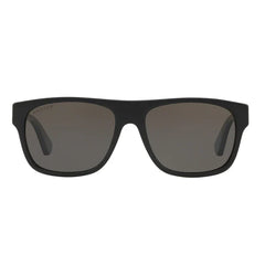 Gucci Men’s Sunglasses Polarized GG0341S Shiny Black Frame Grey Lens | Italy